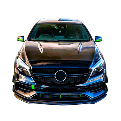 🔥ART.8726 SPLITTER PER MERCEDES  A AMG LINE FIBRA DI CARBONIO W176 12-18🔥