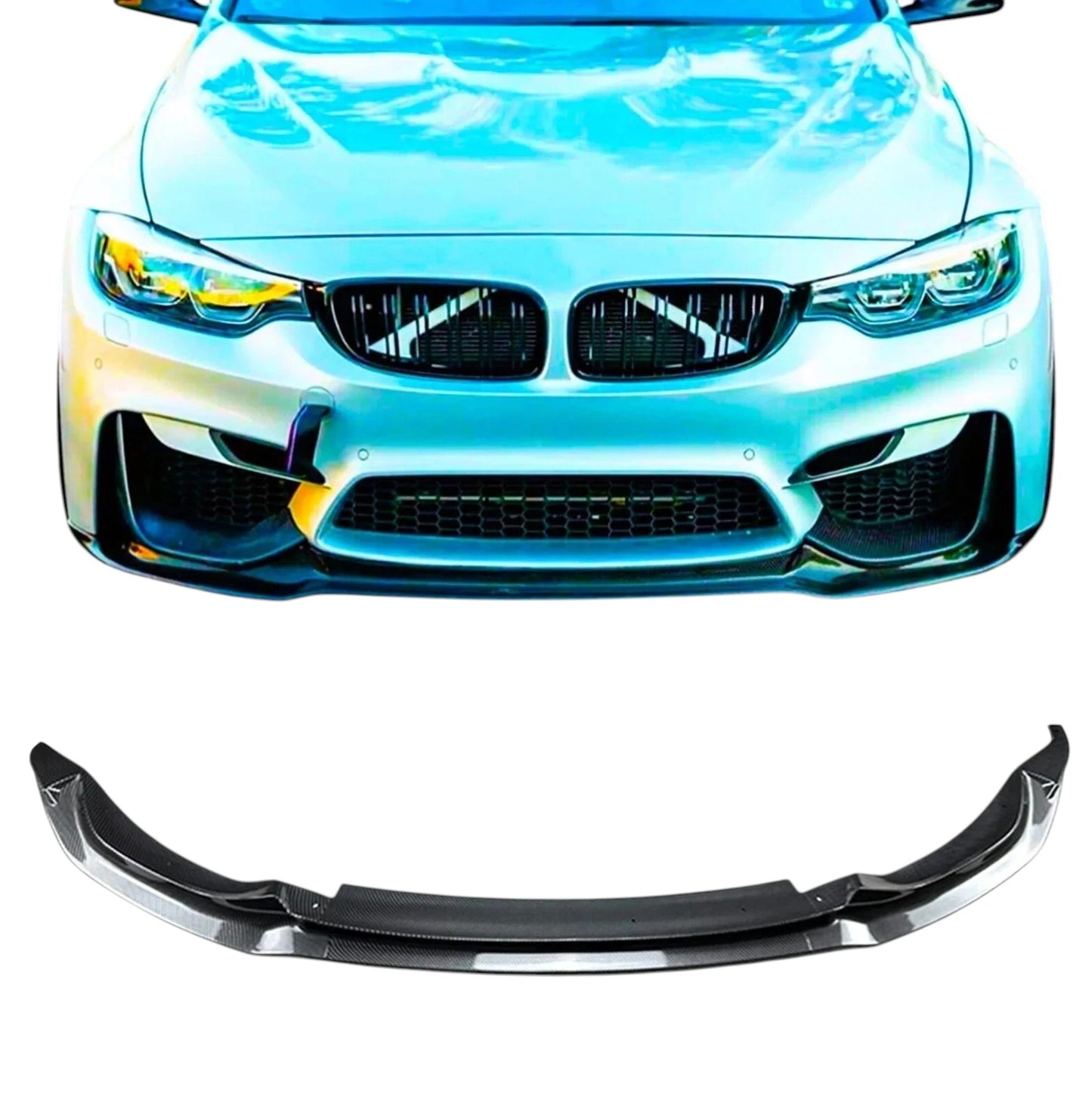 🔥ART.8729 SPLITTER IN FIBRA DI CARBONIO BMW M3 M4 F80 F82 F83 M SPORT🔥