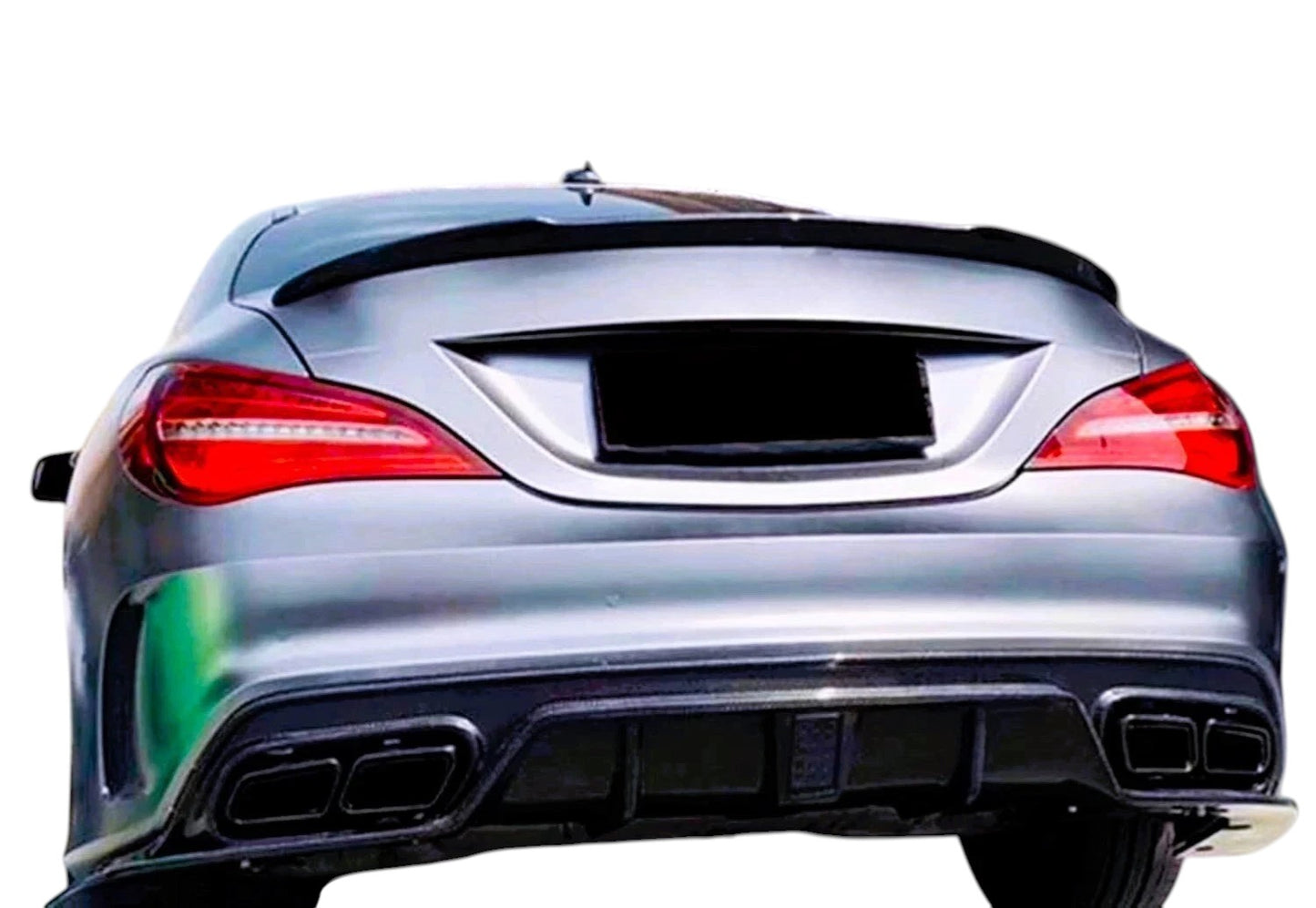 🔥ART.8737 SPOILER STIVALE STILE FD NERO LUCIDO MERCEDES CLASSE CLA W117 C117🔥