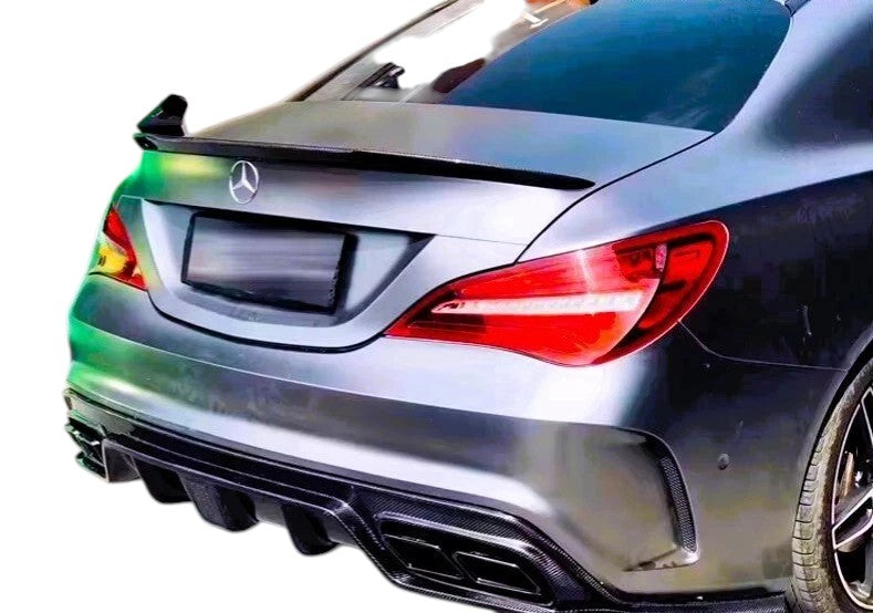 🔥ART.8737 SPOILER STIVALE STILE FD NERO LUCIDO MERCEDES CLASSE CLA W117 C117🔥