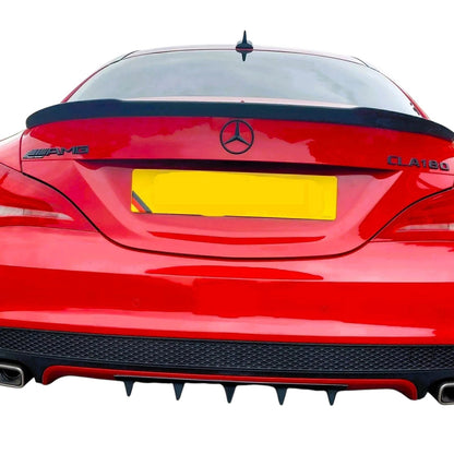 🔥ART.8737 SPOILER STIVALE STILE FD NERO LUCIDO MERCEDES CLASSE CLA W117 C117🔥