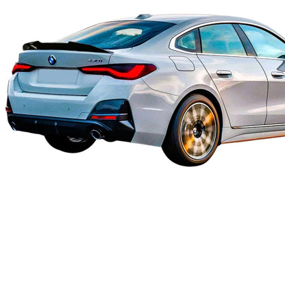 🔥ART.8738 SPOILER PER BMW 4 G26 GRAN COUPE NERO LUCIDO HIGH KICK PSM DUCKTAIL🔥
