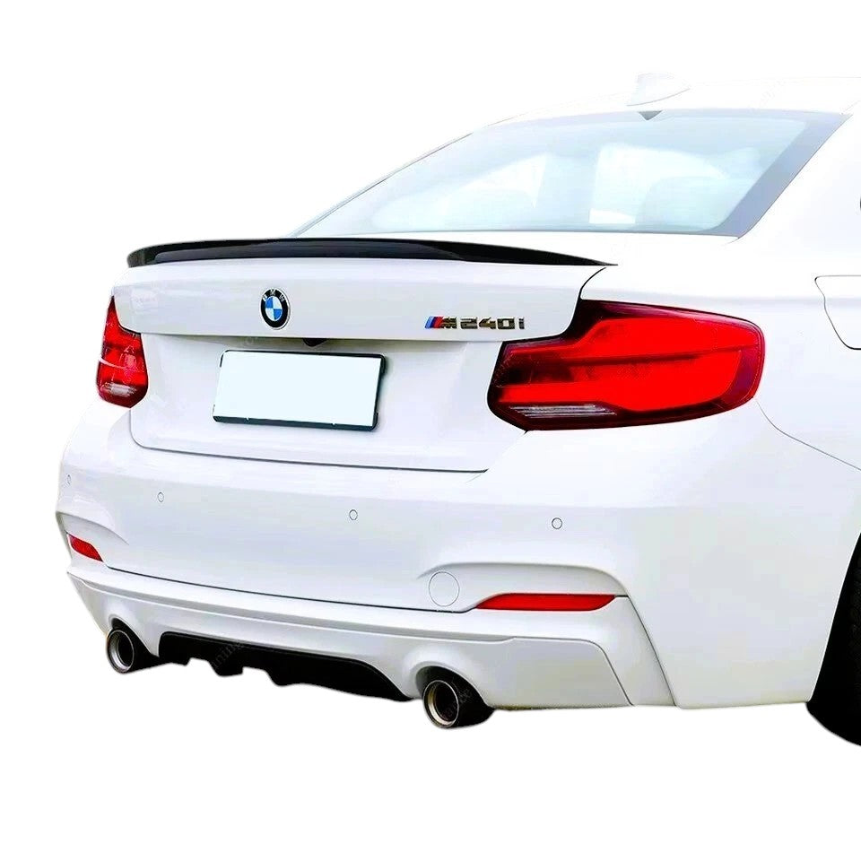 🔥ART.8741 SPOILER PER BMW 2 F22 NERO LUCIDO STILE P CORPO ALA LABBRO 13-21🔥
