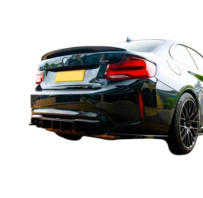 🔥ART.8741 SPOILER PER BMW 2 F22 NERO LUCIDO STILE P CORPO ALA LABBRO 13-21🔥
