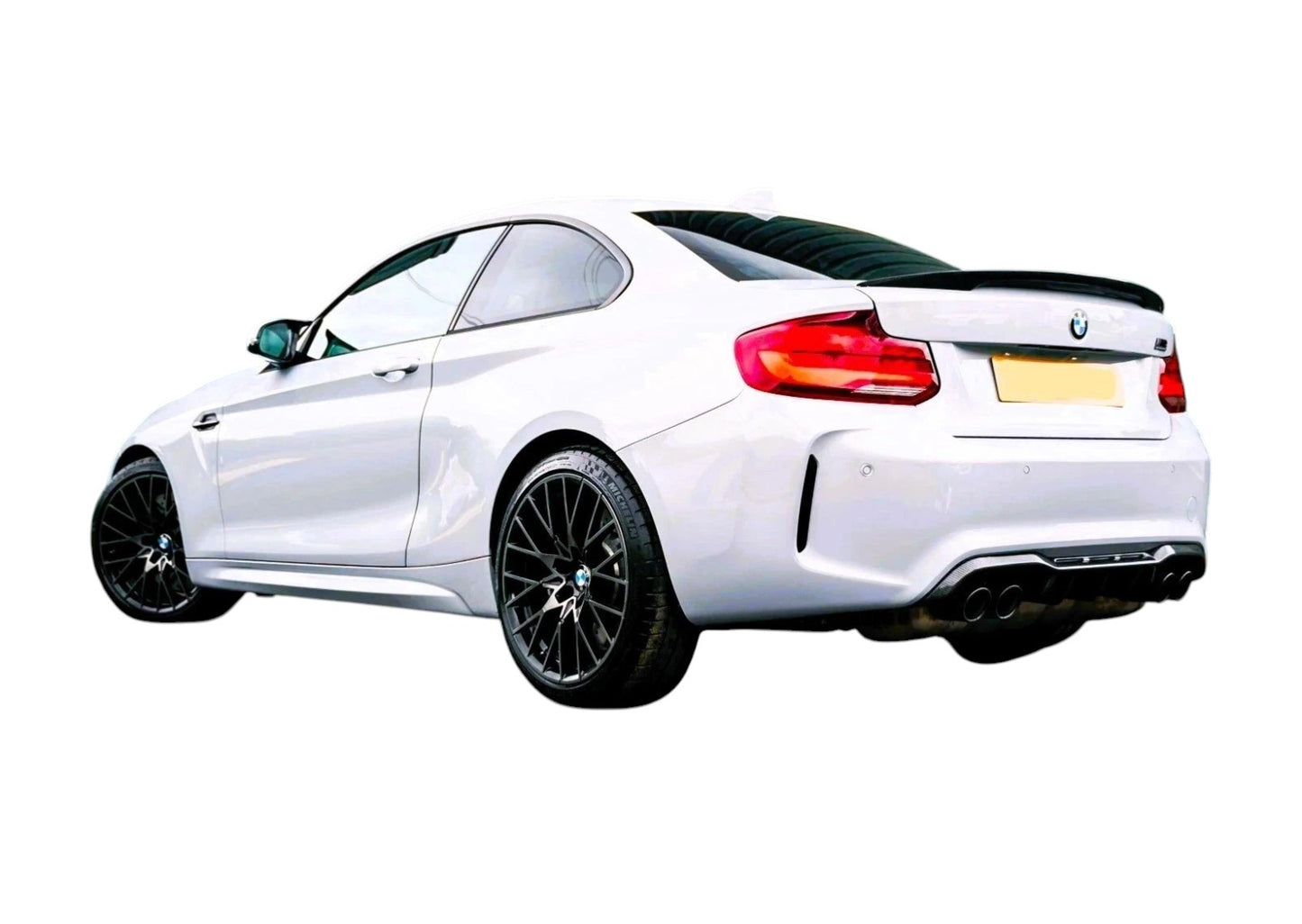 🔥ART.8741 SPOILER PER BMW 2 F22 NERO LUCIDO STILE P CORPO ALA LABBRO 13-21🔥