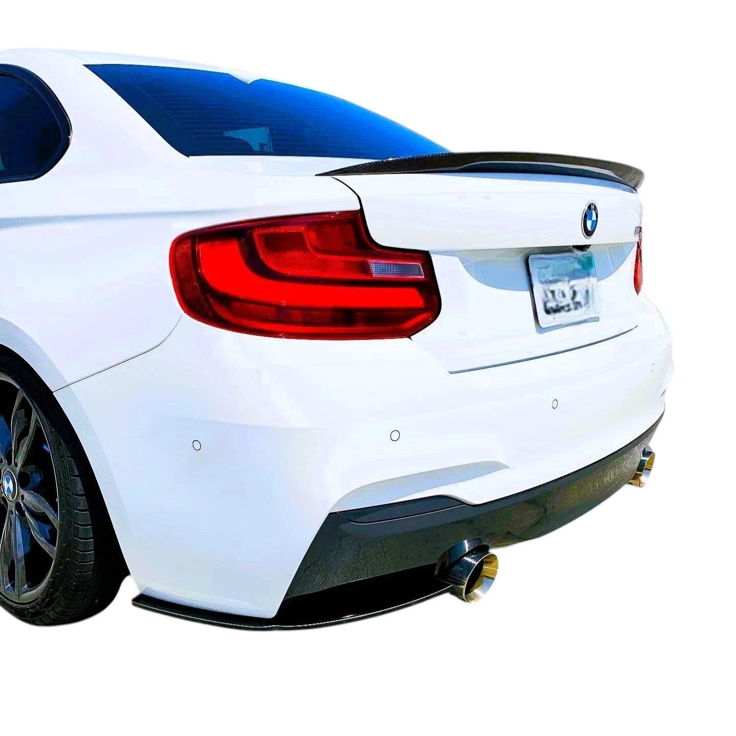 🔥ART.8741 SPOILER PER BMW 2 F22 NERO LUCIDO STILE P CORPO ALA LABBRO 13-21🔥