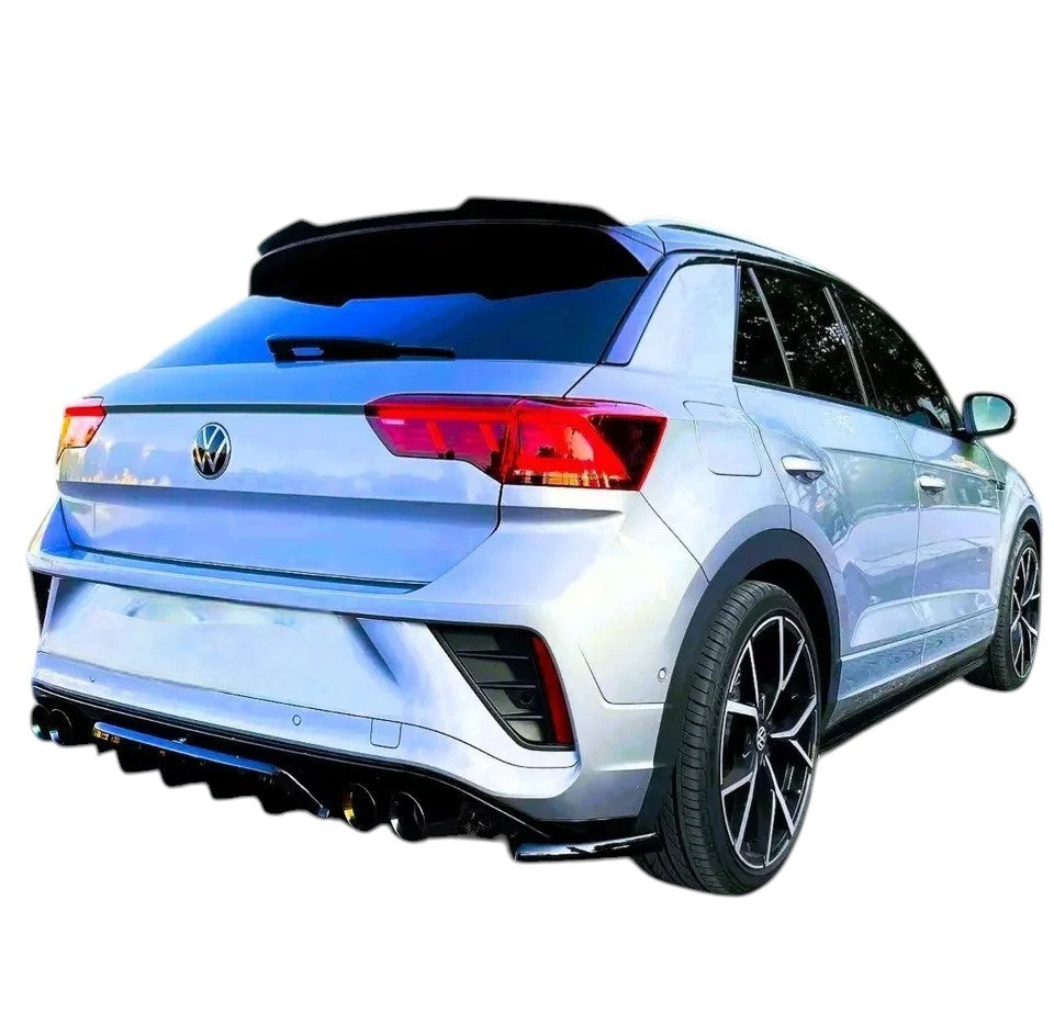🔥ART.8745 SPOILER TETTO NERO LUCIDO POSTERIORE VW T ROC STIVALE LABBRO 17+🔥