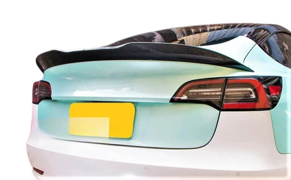 🔥ART.8752 SPOILER PER TESLA MODEL 3 STIVALE NERO LUCIDO CALCIO ALTO PSM 2017+🔥