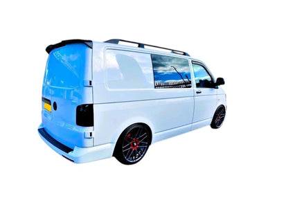 🔥ART.8773 SPOILER PER VW TRANSPORTER T6 NERO LUCIDO POSTERIORE DOPPIA PORTA🔥
