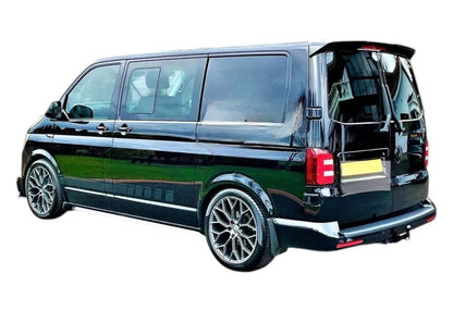🔥ART.8773 SPOILER PER VW TRANSPORTER T6 NERO LUCIDO POSTERIORE DOPPIA PORTA🔥