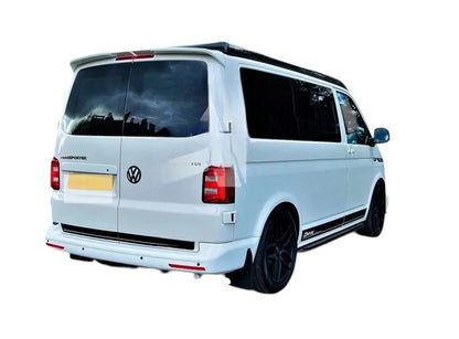 🔥ART.8773 SPOILER PER VW TRANSPORTER T6 NERO LUCIDO POSTERIORE DOPPIA PORTA🔥