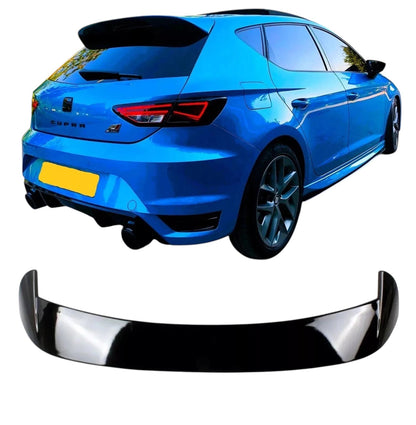 🔥ART.8775 SPOILER TETTO BAGAGLIAIO NERO LUCIDO PER SEAT LEON MK3 5F 12-20🔥