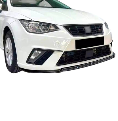 🔥ART.8784 SPLITTER ANTERIORE NERO LUCIDO SEAT IBIZA 5DR MK5 6F ALA 2018+🔥