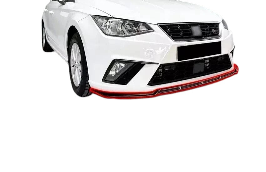 🔥ART.8784 SPLITTER ANTERIORE NERO LUCIDO SEAT IBIZA 5DR MK5 6F ALA 2018+🔥