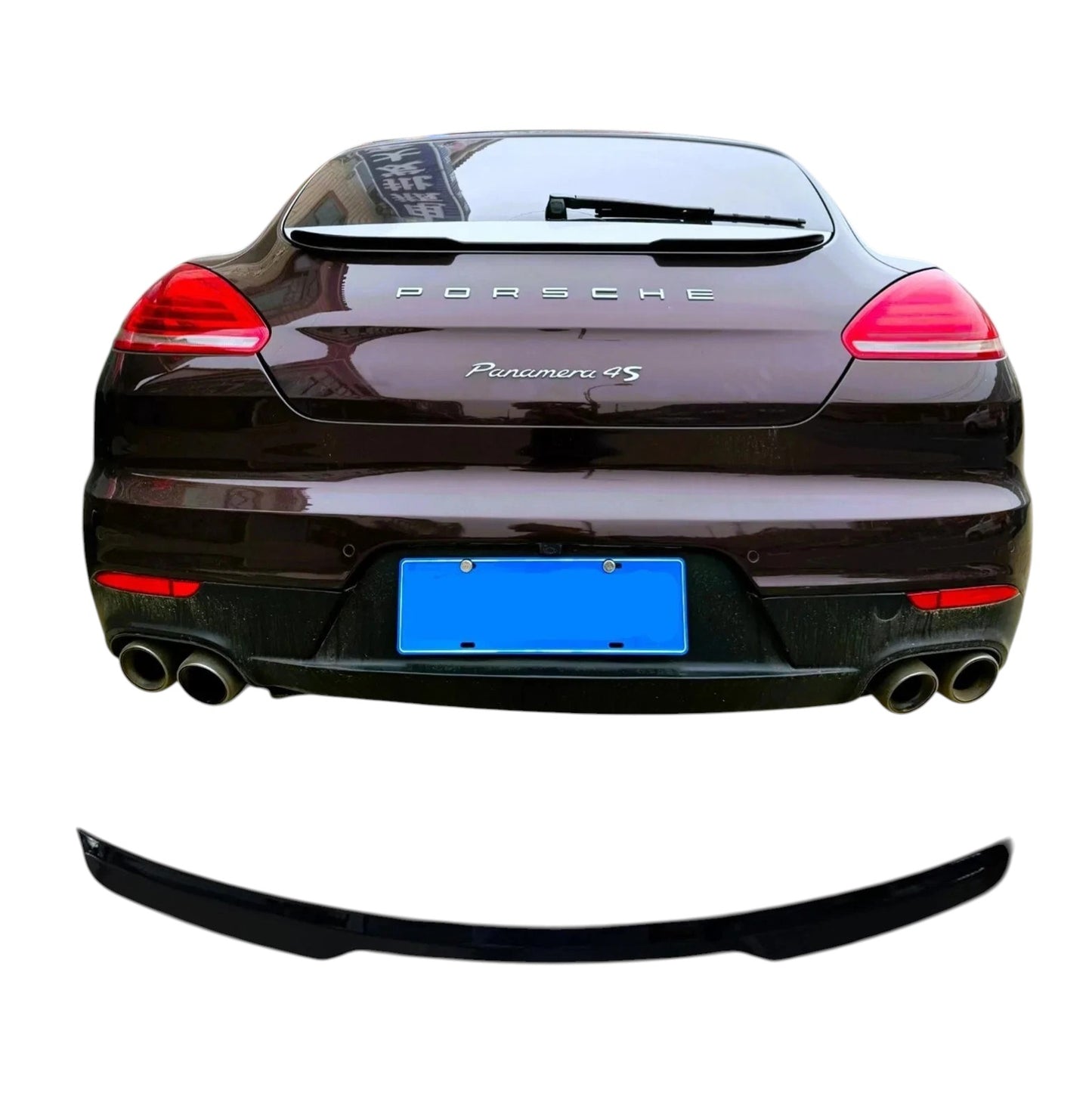 🔥ART.8796 SPOILER CORPO PER PORSCHE PANAMERA 970 POSTERIORE NERO LUCIDO 13-16🔥