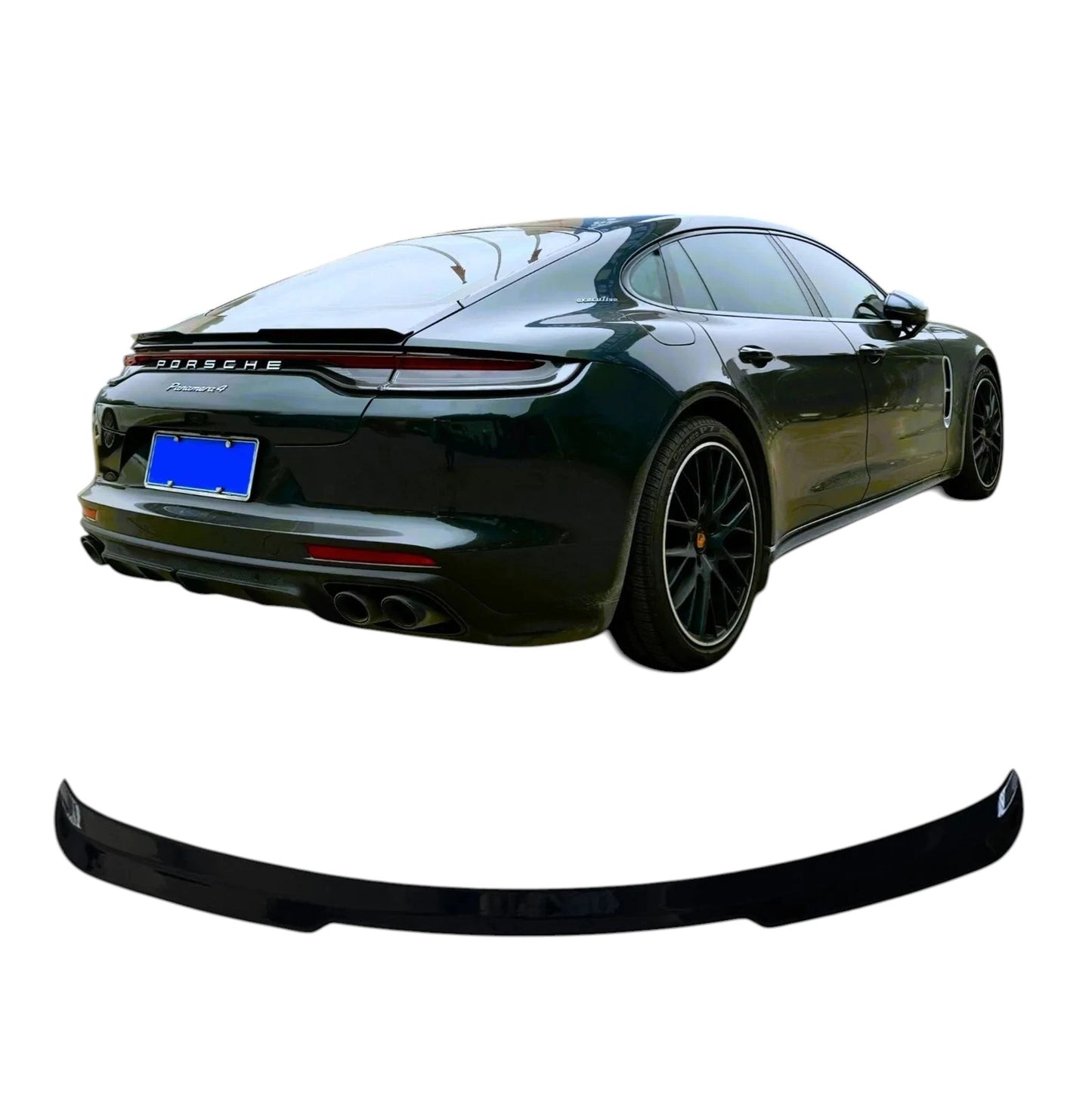🔥ART.8799 SPOILER STIVALE NERO LUCIDO POSTERIORE PORSCHE PANAMERA 971 2016+🔥