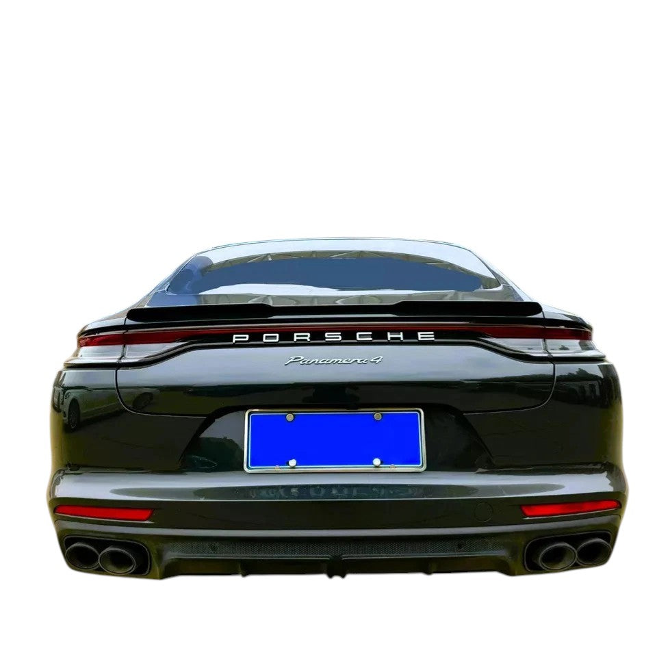 🔥ART.8799 SPOILER STIVALE NERO LUCIDO POSTERIORE PORSCHE PANAMERA 971 2016+🔥