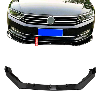 🔥ART.8814 SPLITTER PER VW PASSAT NERO LUCIDO LABBRO CORPO AERO PROLUNGA 14-19🔥