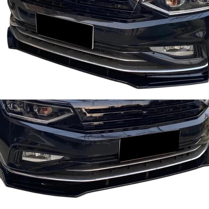 🔥ART.8814 SPLITTER PER VW PASSAT NERO LUCIDO LABBRO CORPO AERO PROLUNGA 14-19🔥