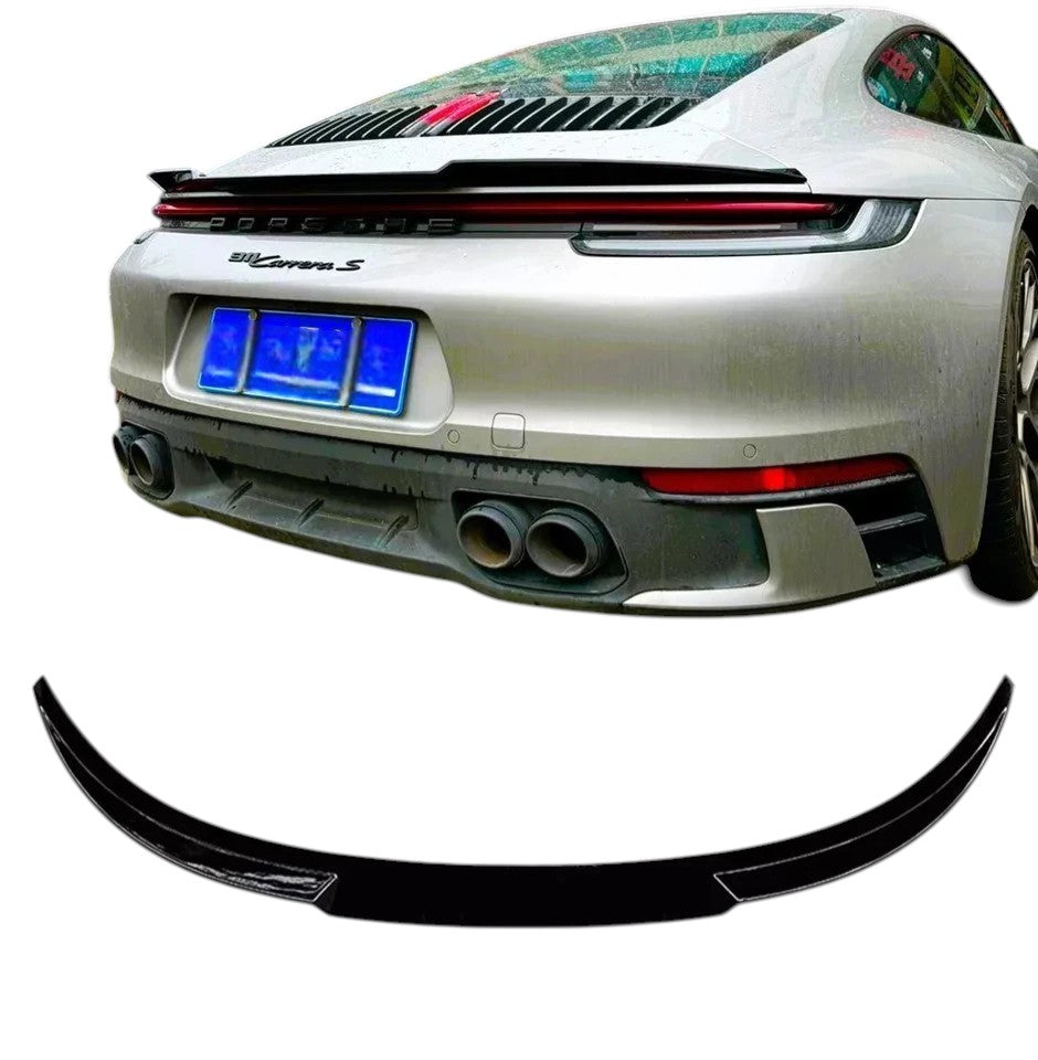 🔥ART.8819 SPOILER STIVALE POSTERIORE NERO LUCIDO PORSCHE 911 CARRERA 992 19+🔥