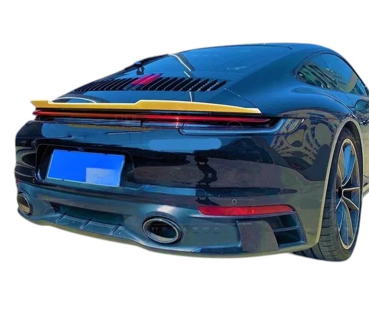 🔥ART.8819 SPOILER STIVALE POSTERIORE NERO LUCIDO PORSCHE 911 CARRERA 992 19+🔥