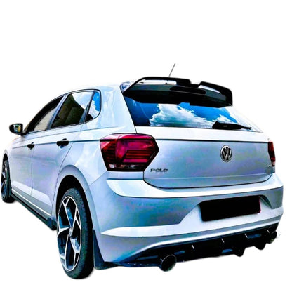 🔥ART.8820 SPOILER NERO LUCIDO POSTERIORE VW POLO MK6 AW GTI R STILE OETTINGER🔥