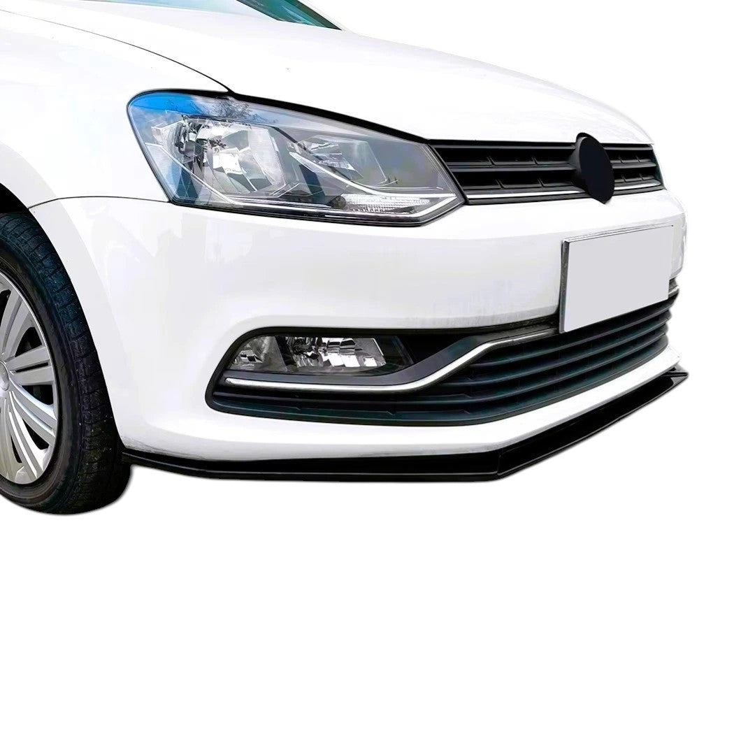 🔥ART.8828 SPLITTER PER VW Polo MK5 6R 6C GTI R CORPO SDOPPIATORE NERO 09-17🔥
