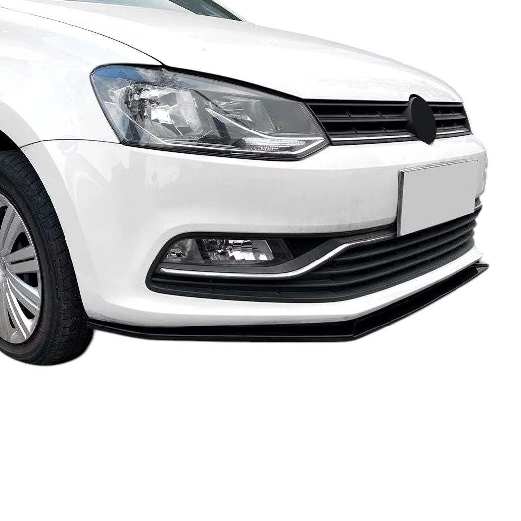 🔥ART.8828 SPLITTER PER VW Polo MK5 6R 6C GTI R CORPO SDOPPIATORE NERO 09-17🔥