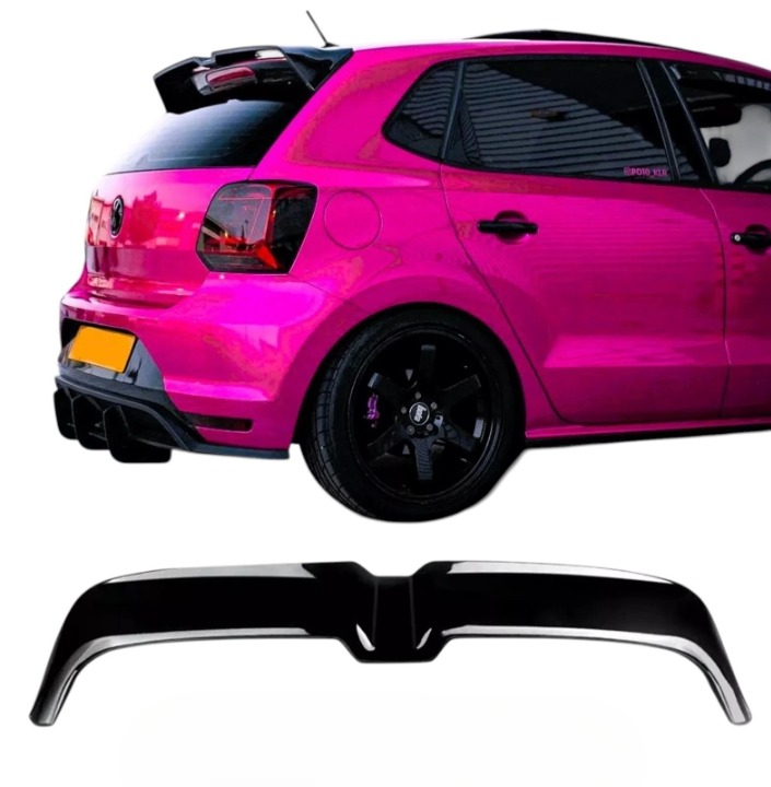 🔥ART.8829 SPOILER TETTO NERO LUCIDO POSTERIORE PER VW POLO MK5 6R 6C GTI R🔥