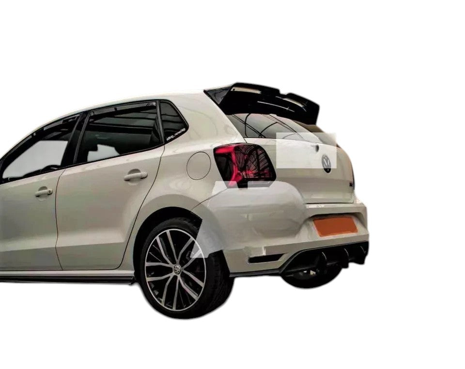 🔥ART.8829 SPOILER TETTO NERO LUCIDO POSTERIORE PER VW POLO MK5 6R 6C GTI R🔥