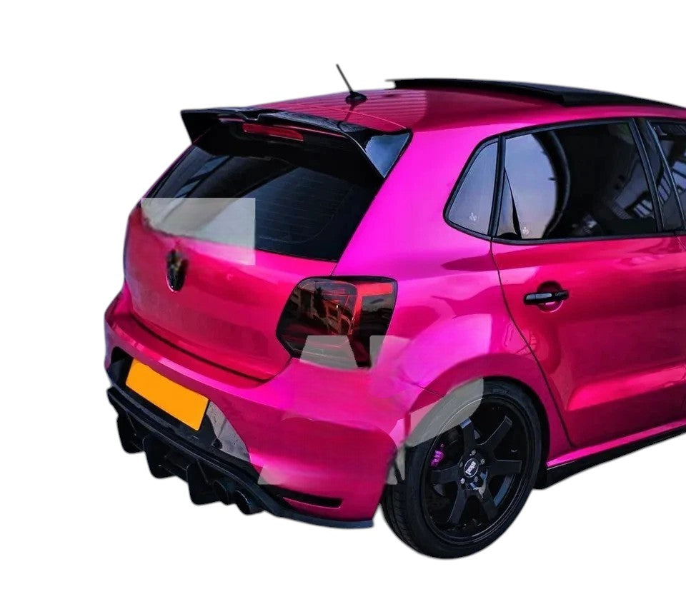 🔥ART.8829 SPOILER TETTO NERO LUCIDO POSTERIORE PER VW POLO MK5 6R 6C GTI R🔥