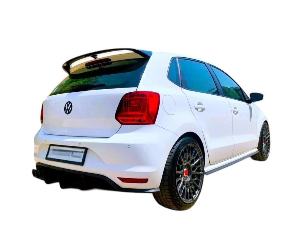 🔥ART.8831 SPOILER NERO LUCIDO POSTERIORE VW POLO MK5 6R 6C GTI R WRC STYLE🔥