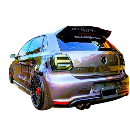 🔥ART.8833 SPOILER FIBRA DI CARBONIO STILE BATMAN PER VW POLO MK5 6R 6C GTI R🔥