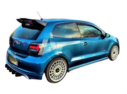 🔥ART.8833 SPOILER FIBRA DI CARBONIO STILE BATMAN PER VW POLO MK5 6R 6C GTI R🔥