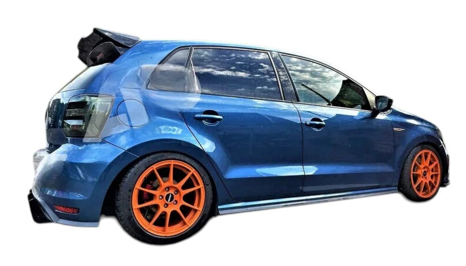 🔥ART.8833 SPOILER FIBRA DI CARBONIO STILE BATMAN PER VW POLO MK5 6R 6C GTI R🔥