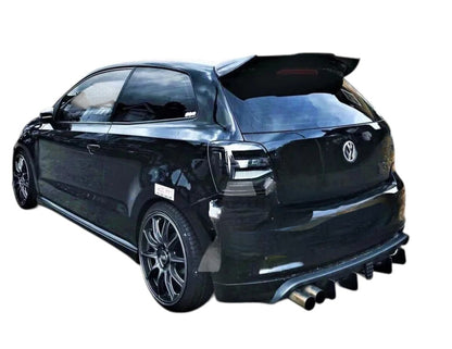 🔥ART.8833 SPOILER FIBRA DI CARBONIO STILE BATMAN PER VW POLO MK5 6R 6C GTI R🔥
