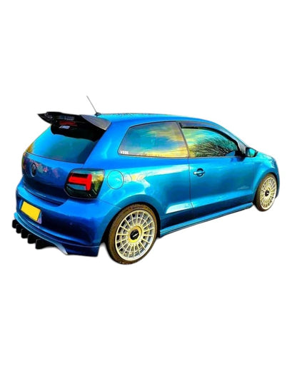 🔥ART.8833 SPOILER FIBRA DI CARBONIO STILE BATMAN PER VW POLO MK5 6R 6C GTI R🔥