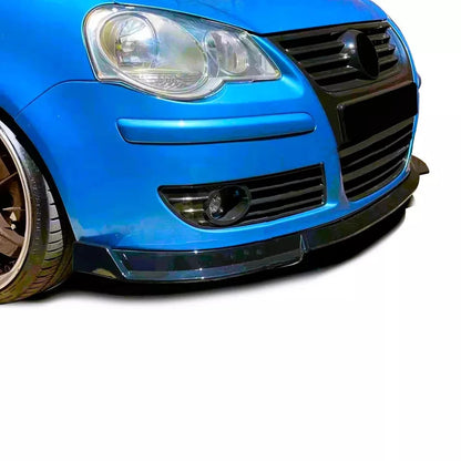 🔥ART.8835 SPLITTER ANTERIORE NERO LUCIDO ADATTO PER VW POLO MK4 9N3 2005-2009🔥
