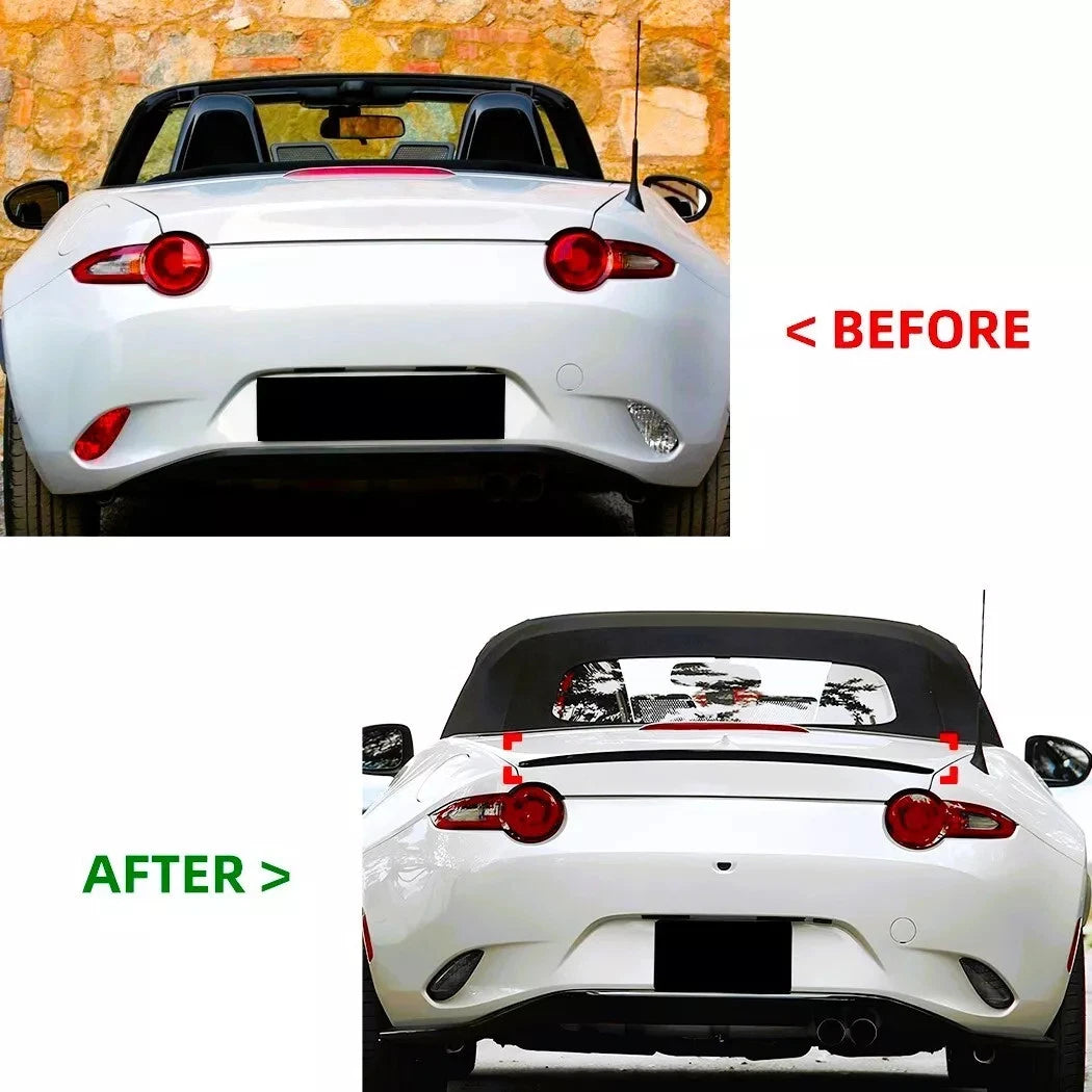🔥ART.8840 SPOILER STIVALE POSTERIORE NERO LUCIDO ADATTO PER MAZDA MX5 2015+🔥