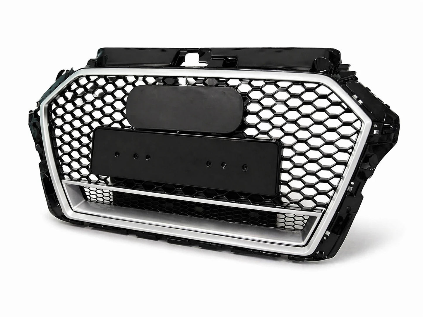 ⭐GRIGLIA PER AUDI A3 8V 2016-2020 LOOK RS3 QUATTRO NERA PROFILO SATINATO⭐