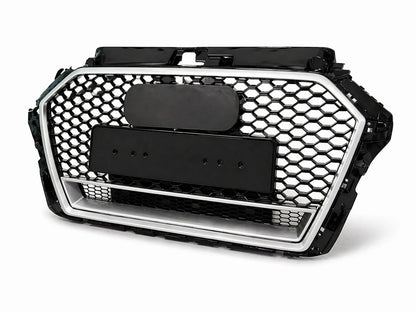⭐GRIGLIA ADATTO PER AUDI A4 B8 LOOK RS4 CROMATA⭐
