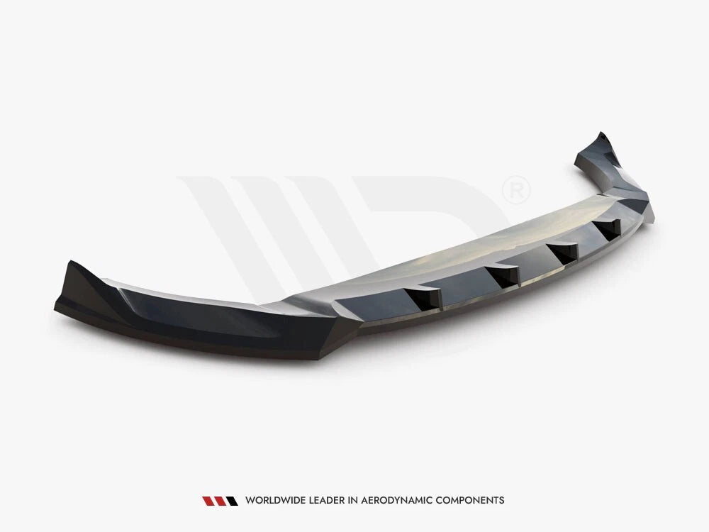 SPLITTER SUITABLE FOR VW GOLF 8 GTI GTD RLINE LOOK GLOSSY BLACK SPORTY DESIGN 