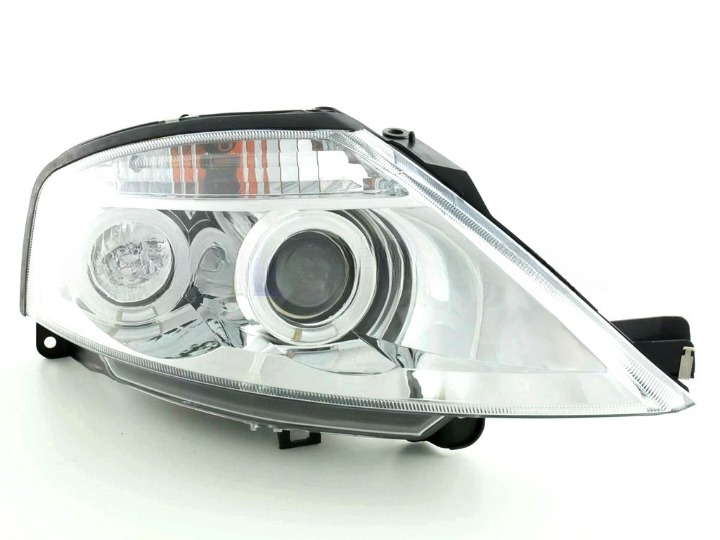 💫ART.7205 Fari Anteriori "ANGEL EYES" per CITROEN C3 2002-2009 CROMO💫
