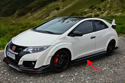 ✨MINIGONNE LATERALI  design nero lucido per Honda Civic Mk9 tipo R (Fk2)✨