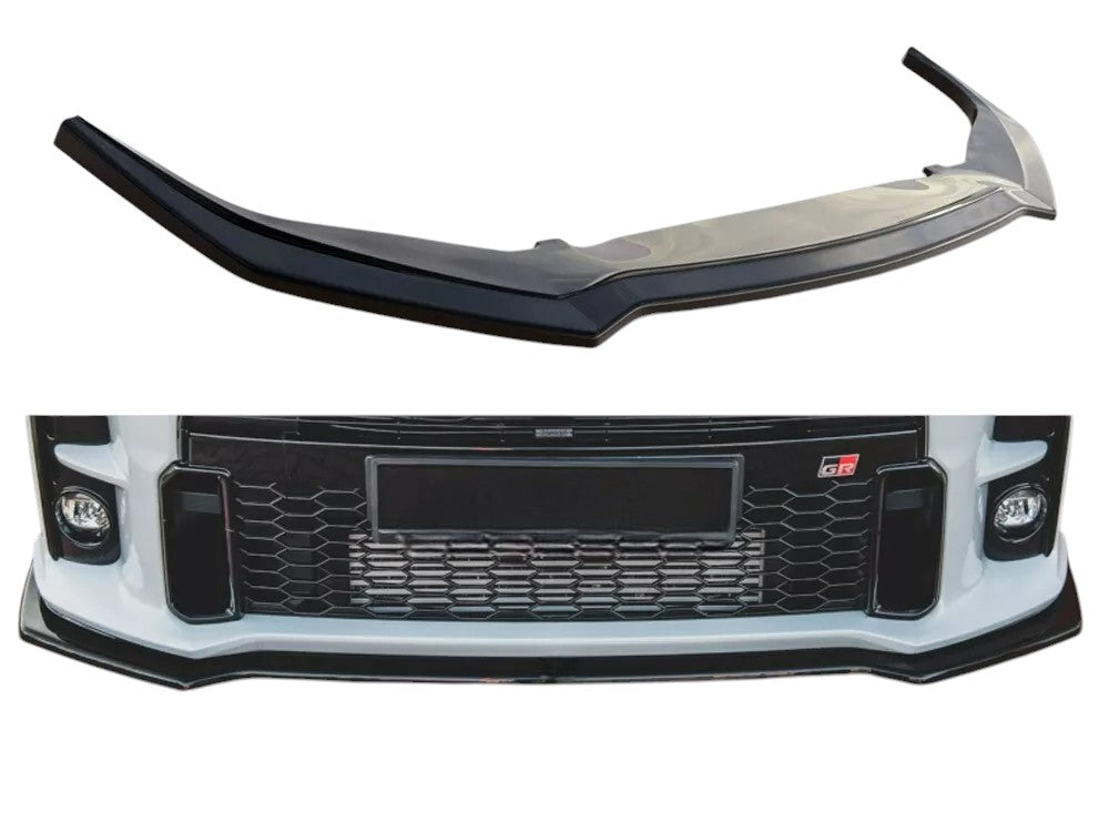 ✨SPLITTER design nero lucido ABS per Toyota GR Yaris MK4✨