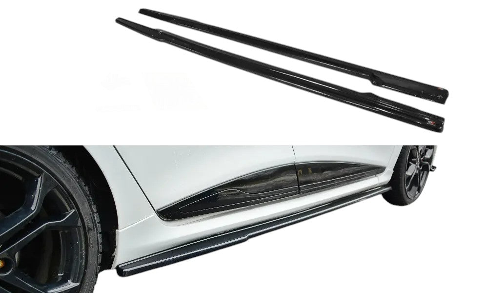 ✨MINIGONNE LATERALI nero lucido ABS per Renault Clio Mk4 RS 2013-2019✨