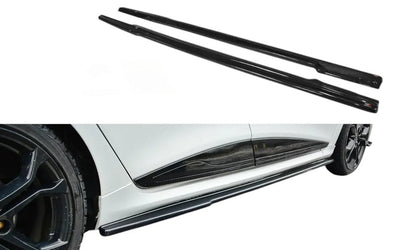 ✨MINIGONNE LATERALI nero lucido ABS per Renault Clio Mk4 RS 2013-2019✨
