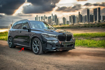 ✨MINIGONNE LATERALI design nero lucido ABS per BMW X5 G05 M-pack✨