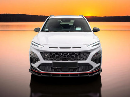 🔥Splitter Anteriore V2 in ABS Nero Lucido per Hyundai Kona N MK1🔥