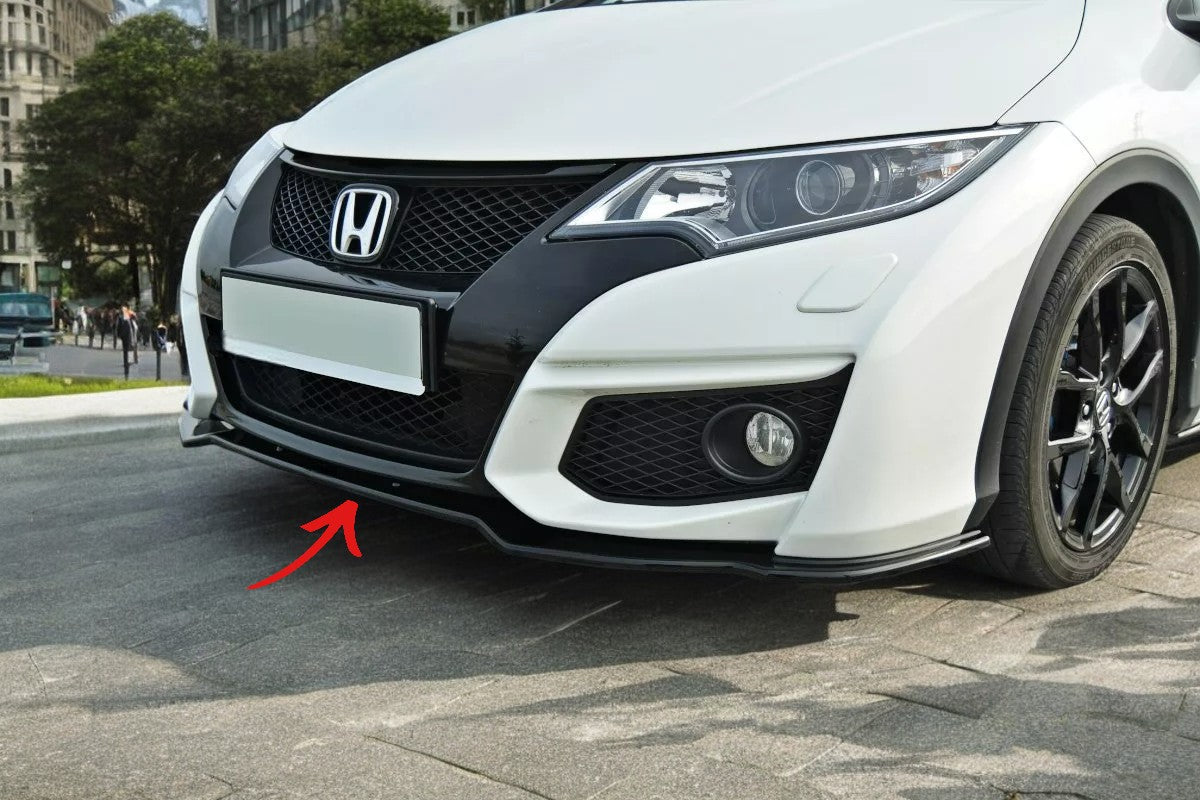 ✨SPLITTER Nero Lucido ABS ADATTO per Honda Civic Mk9 FL 2014-2017✨
